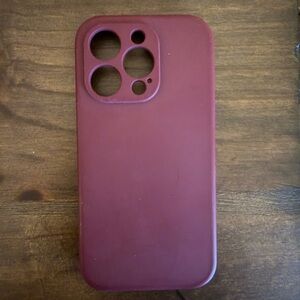 iPhone 14 Pro Silicone Burgundy Case